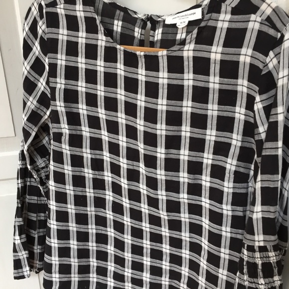 Beach Lunch Lounge Black & White Plaid Tunic - Picture 10 of 16